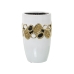 Vase Alexandra House Living Weiß Gold aus Keramik 14 x 14 x 21 cm