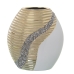 Vase Alexandra House Living Hvit Champagne Keramikk Skinnende 12 x 21 x 23 cm