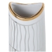 Vaso Alexandra House Living Bianco Dorato Ceramica 13 x 14 x 41 cm