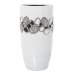 Vase Alexandra House Living White Silver Ceramic 15 x 15 x 27 cm