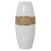 Vaso Alexandra House Living Bianco Dorato Ceramica Luminoso 14 x 14 x 30 cm