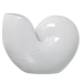 Vaso Alexandra House Living Bianco Ceramica Conchiglia 25 x 21 x 13 CM