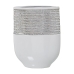 Vaso Alexandra House Living Branco Prateado Cerâmica 9 x 18 x 23 cm