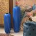 Floor vase Alexandra House Living Blue Ceramic Shiny 21 x 21 x 77 cm