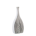 Vaso Alexandra House Living Bianco Argentato Ceramica 7 x 15 x 33 cm