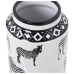 Vase Alexandra House Living Weiß aus Keramik Zebra 16 x 16 x 29 cm