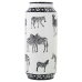 Vaso Alexandra House Living Bianco Ceramica Zebra 18 x 18 x 36 cm