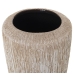 Vase Alexandra House Living Blanc Beige Céramique Rayures 17 x 17 x 37 cm