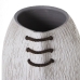 Vase Alexandra House Living Hvit Keramikk Striper 22 x 22 x 40 cm