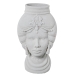 Vase Alexandra House Living White Ceramic African Woman 21 x 21 x 39 cm