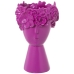 Vase Alexandra House Living Fuksia Keramikk Ansikt 18 x 18 x 27 cm