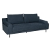 Dreisitzer-Sofa Blau Holz 216 x 86 x 90 cm