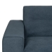 Dreisitzer-Sofa Blau Holz 220 x 87 x 85 cm