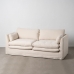 3 personers sofa Beige Viskose 224 x 100 x 94 cm