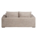 Sofa Beige Fiber Fyr Skumgummi 206 x 88 x 100 cm