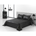 Bedspread (quilt) Hosteline BLACK LINE Black Single (2 Pieces)