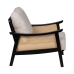 Fauteuil Noir Beige Polyéthylène Bois d'hévéa Bois MDF Foam 100 % polyester 69,5 x 83 x 80 cm