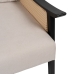 Fåtölj Svart Beige Polyetylen Gummiträ Trä MDF Foam 100 % polyester 69,5 x 83 x 80 cm