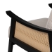 Fauteuil Noir Beige Polyéthylène Bois d'hévéa Bois MDF Foam 100 % polyester 69,5 x 83 x 80 cm