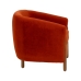 Fauteuil Rouge Naturel Bois d'hévéa Foam Tissu 82 x 77 x 74 cm