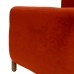 Fauteuil Rouge Naturel Bois d'hévéa Foam Tissu 82 x 77 x 74 cm