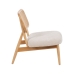 Fauteuil Crème Naturel Bois d'hévéa Foam Tissu 62 x 70 x 72 cm