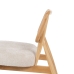 Fauteuil Crème Naturel Bois d'hévéa Foam Tissu 62 x 70 x 72 cm