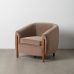 Armchair Natural Taupe Rubber wood Foam Fabric 87 x 80 x 81 cm