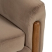 atzveltnes krēsls Dabisks Pelēkbrūns Kaučuka koks Foam Audums 87 x 80 x 81 cm