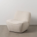 Fauteuil Blanc Bois MDF Foam 100 % polyester 71 x 81 x 66 cm