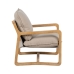 Fauteuil Beige Naturel Bois d'hévéa Éponge Bois de frêne Foam 65 x 69 x 83 cm