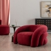 Armchair Burgundy Wood Foam 100 x 84 x 58 cm