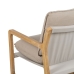 Lenestol Beige Naturell Gummitre Svamp Treverk av ask Foam 65 x 69 x 83 cm