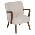 Lenestol Beige Naturell Polyester Gummitre Svamp 56 x 56 x 78 cm