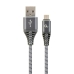 Cabo USB para micro USB GEMBIRD CC-USB2B-AMmBM-1M-WB2 Cinzento Branco/Cinzento 1 m