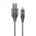 USB-kabel til micro USB GEMBIRD CC-USB2B-AMmBM-1M-WB2 Grå Hvid/Grå 1 m