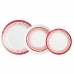 Serviesset Arcopal 5753400 Rood Wit Multicolour Glas 18 Onderdelen