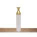 Floor vase Alexandra House Living White Golden Metal 15 x 78 x 15 cm