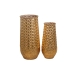 Conjunto de 2 Vasos Alexandra House Living Dourado Metal 42 x 85 x 42 cm (2 Peças)