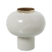 Vase Alexandra House Living Hvit Gyllen Metall 18 x 18 x 19 cm