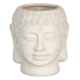 Plantador Creme Terracota Buda Oriental 14 x 14 x 15,5 cm