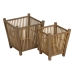 Set de jardiniere Natural Bambus 32,5 x 32,5 x 34 cm (2 Unități)