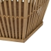 Set med planteringskärl Naturell Bambu 39 x 34,5 x 35 cm (2 antal)