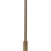 Lampadaire Blanc Doré Métal Plumes 60 W 220-240 V 68 x 40 x 175 cm