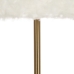 Floor Lamp White Golden Metal Fabric 60 W 220-240 V 40 x 40 x 146 cm