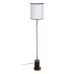 Lampada da Terra Bianco Nero Dorato Ferro Tessuto 40 W 28 x 28 x 157 cm