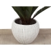 Vaso Romimex Beige Ceramica Righe 40 x 34 x 40 cm