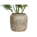 Vaso Romimex Beige Ceramica 29 x 29 x 29 cm