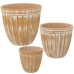 Set de pots de fleurs Alexandra House Living Jaune Céramique (3 Pièces)