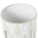 Set di vasi da fiori Alexandra House Living Bianco Verde Metallo Fogli Con supporto (2 Pezzi)